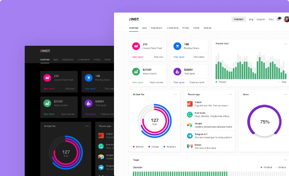 Inst - React Admin Template with GraphQL