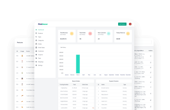 Shop Dashboard (GraphQL)